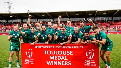 The Ireland team after the final