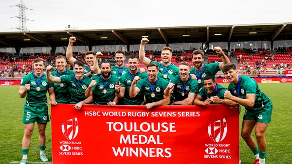 The Ireland team after the final