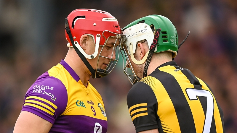 Lee Chin of Wexford and Paddy Deegan of Kilkenny