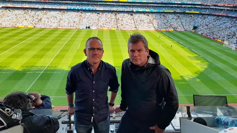 Garry Mac Donncha agus Dara Ó Cinnéide i bPáirc an Chrócaigh
