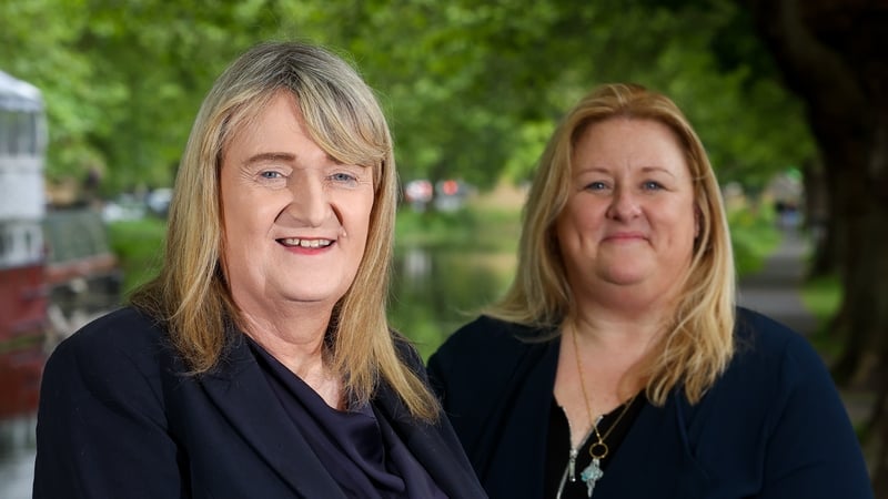 Sara Phillips, Chair of TENI, and Dr Kara McGann,Head of Social Policy at Ibec