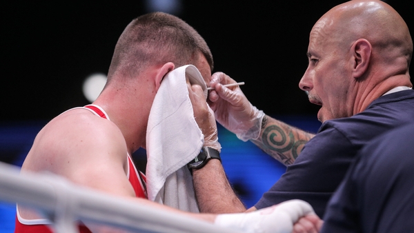 Jack Marley was unable to continue after a clash of heads