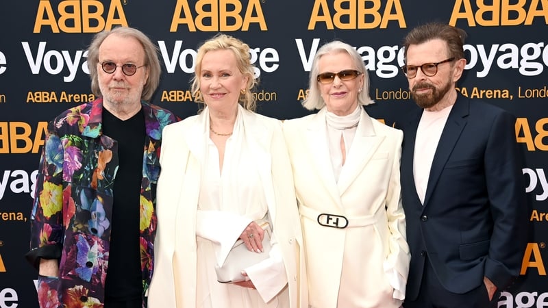 Bjorn Ulvaeus (right) with the rest of Abba: Benny, Agnetha and Anni-Frid