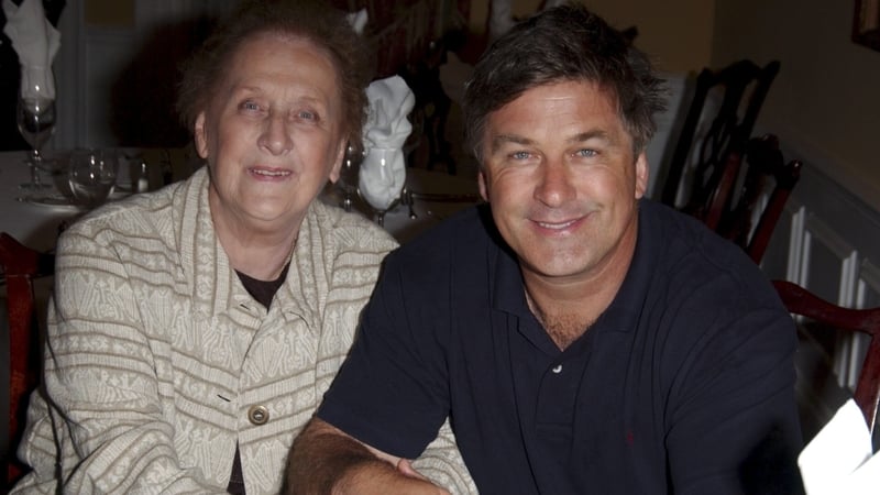 Alec Baldwin pictured with his mother Carol in 2004
