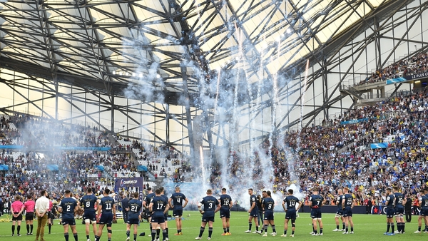 The Leinster players devastated at final whistle
