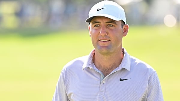 Scheffler was all smiles at Colonial Country Club as he bids to add another win to a successful first half of 2022