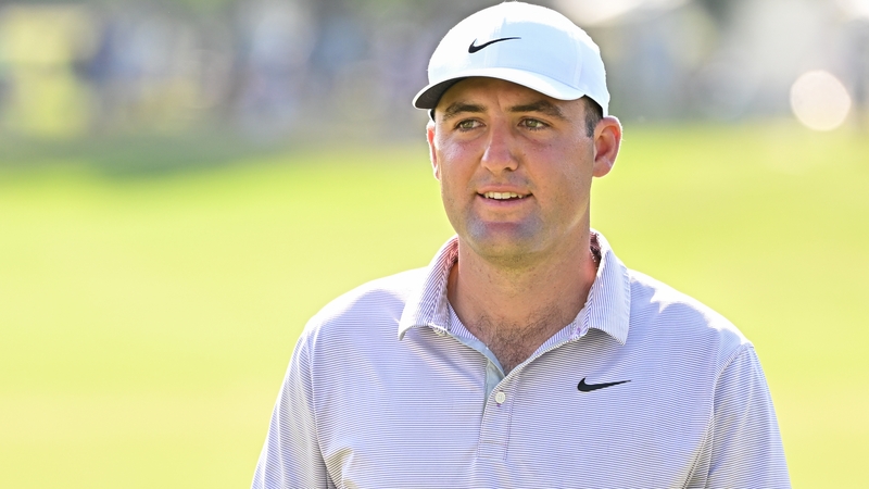 Scheffler was all smiles at Colonial Country Club as he bids to add another win to a successful first half of 2022