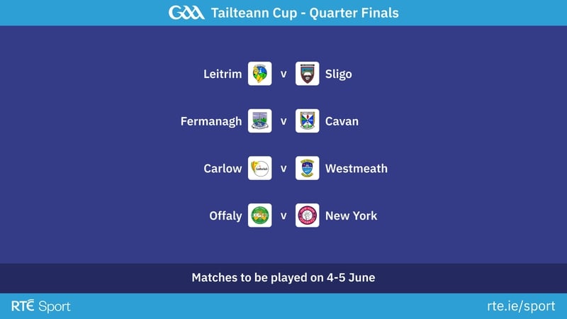 The draw for the 2022 Tailteann Cup quarter-finals