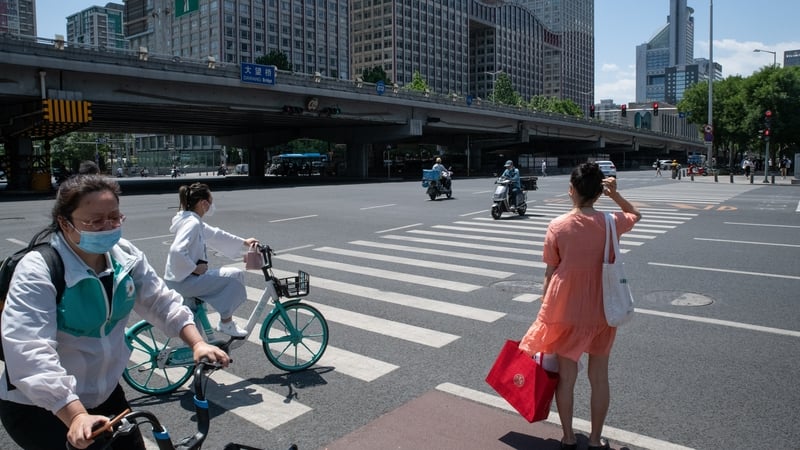 China's gross domestic product is expected to expand 3.2% this year, the IMF said today