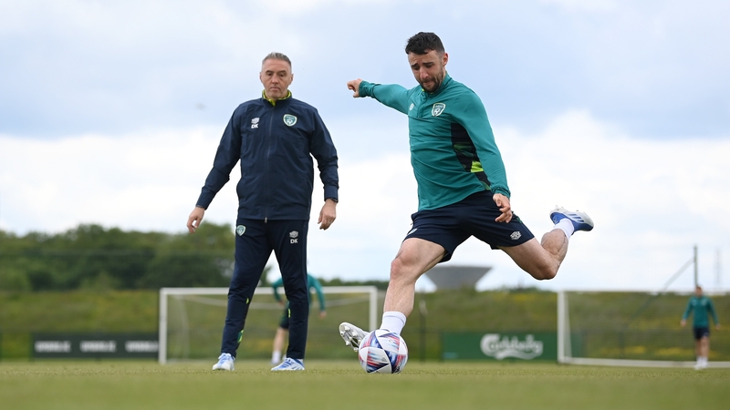 Enda Stevens training with the squad on Tuesday