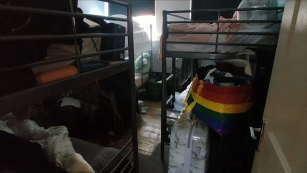 Some international students were in living in substandard accommodation where they were paying up to €600 a month to rent a bunk