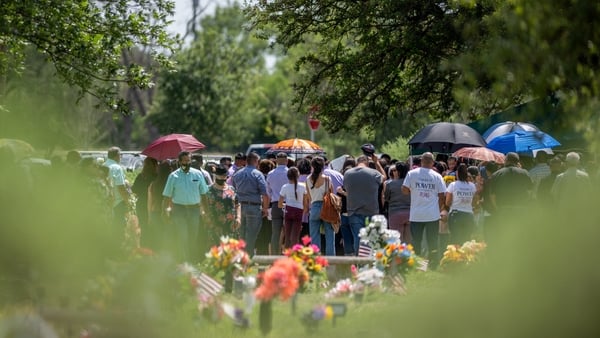 Family and community members attend Amerie Jo Garza's burial service