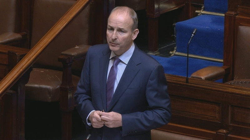 Taoiseach Micheál Martin was speaking in the Dáil (file pic)