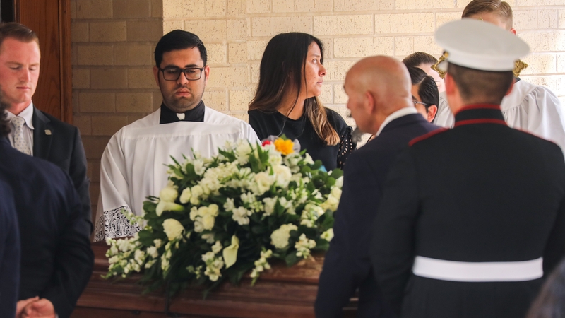 The funeral mass for Joe and Irma Garcia took place in Texas today