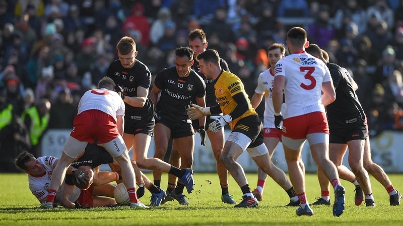 Tensions running high at the end of the league encounter between Armagh and Tyrone on 6 February