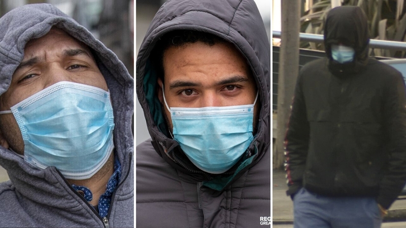 (L-R) Marcus De Silva Umbelino, Eduardo Dias Ferreiera Filho, Gabriel Gomes Da Rocha and Conor Byrne (not pictured) were all sentenced for rape (Pics: Collins Photo Agency)