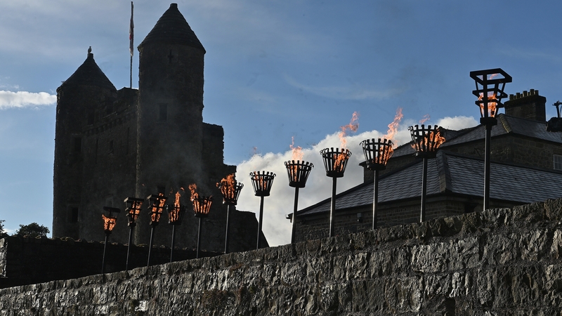 A Platinum Jubilee beacon was lit at Enniskillen Castle