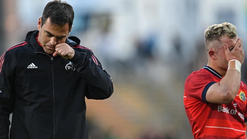 Johann van Graan (l) after the final whistle