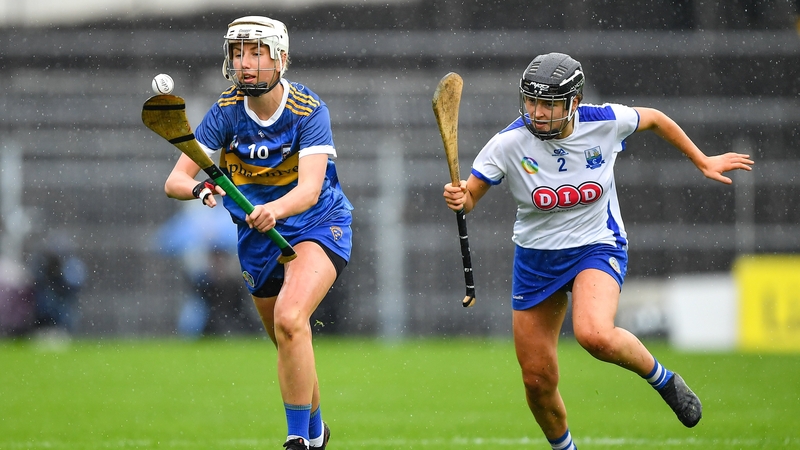 Tipperary's Nicole Walsh is challenged by by Keeley Corbett Barry of Waterford