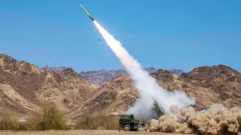 Range, precision and lethality: the Himars missile system. Photo: ZUMA Press Inc/Alamy Stock Photo