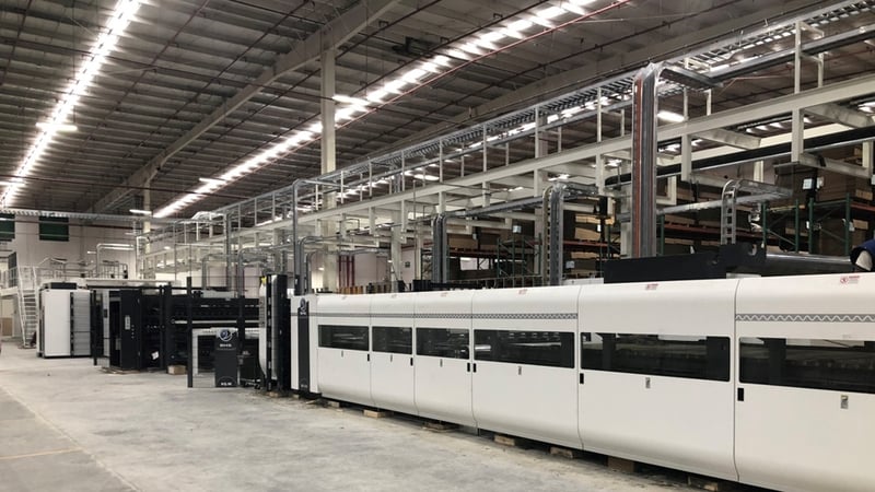 The investment includes a new corrugator and an extension of the building