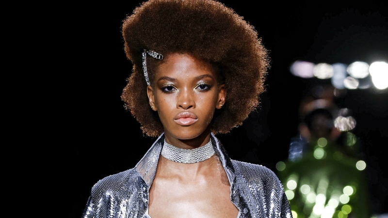 A model walks the runway during the Tom Ford Ready to Wear Spring/Summer 2022