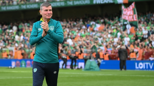 Stephen Kenny enjoying the moment after the victory