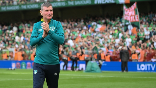 Stephen Kenny enjoying the moment after the victory