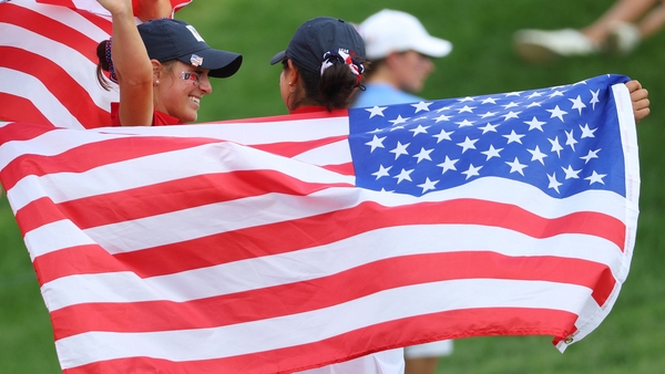 Rose Zhang and Rachel Kuehn celebrate in Pennsylvania