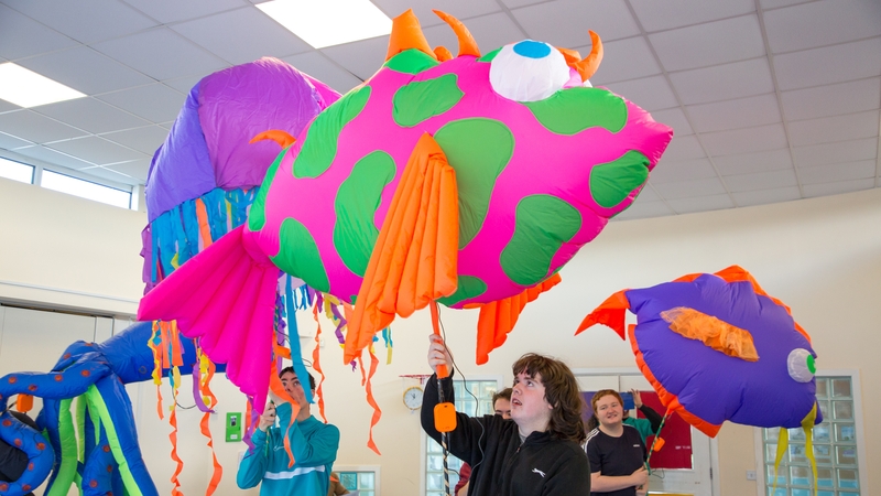 Ábalta Special School in Galway taking part in Baboró's The Wonder Project. Photo credit: Anita Murphy.