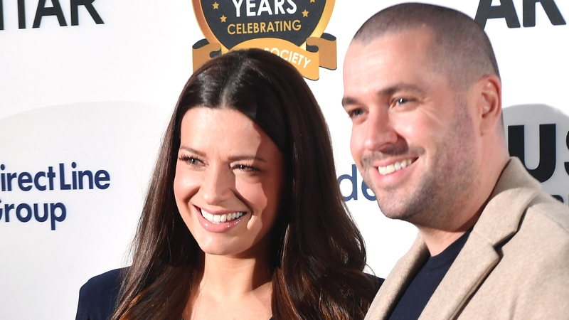 Sophie Austin and Shayne Ward (pictured at the UK's National Diversity Awards at Liverpool Cathedral in February) - "We are so overjoyed and blessed"
