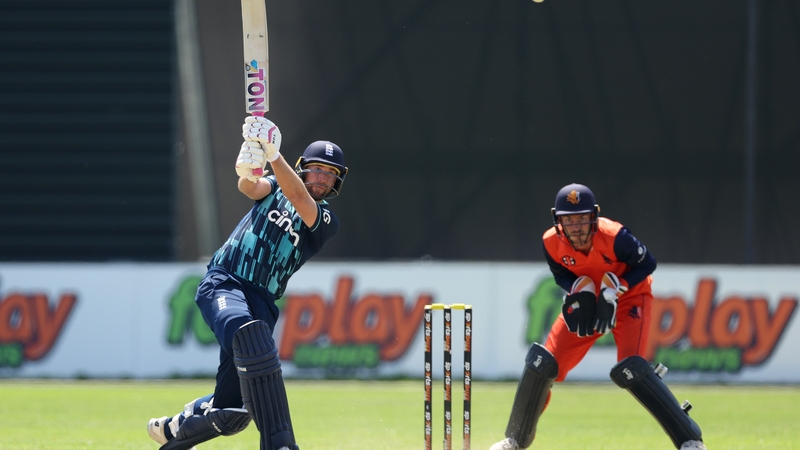 Dawid Malan of England top scored with 125