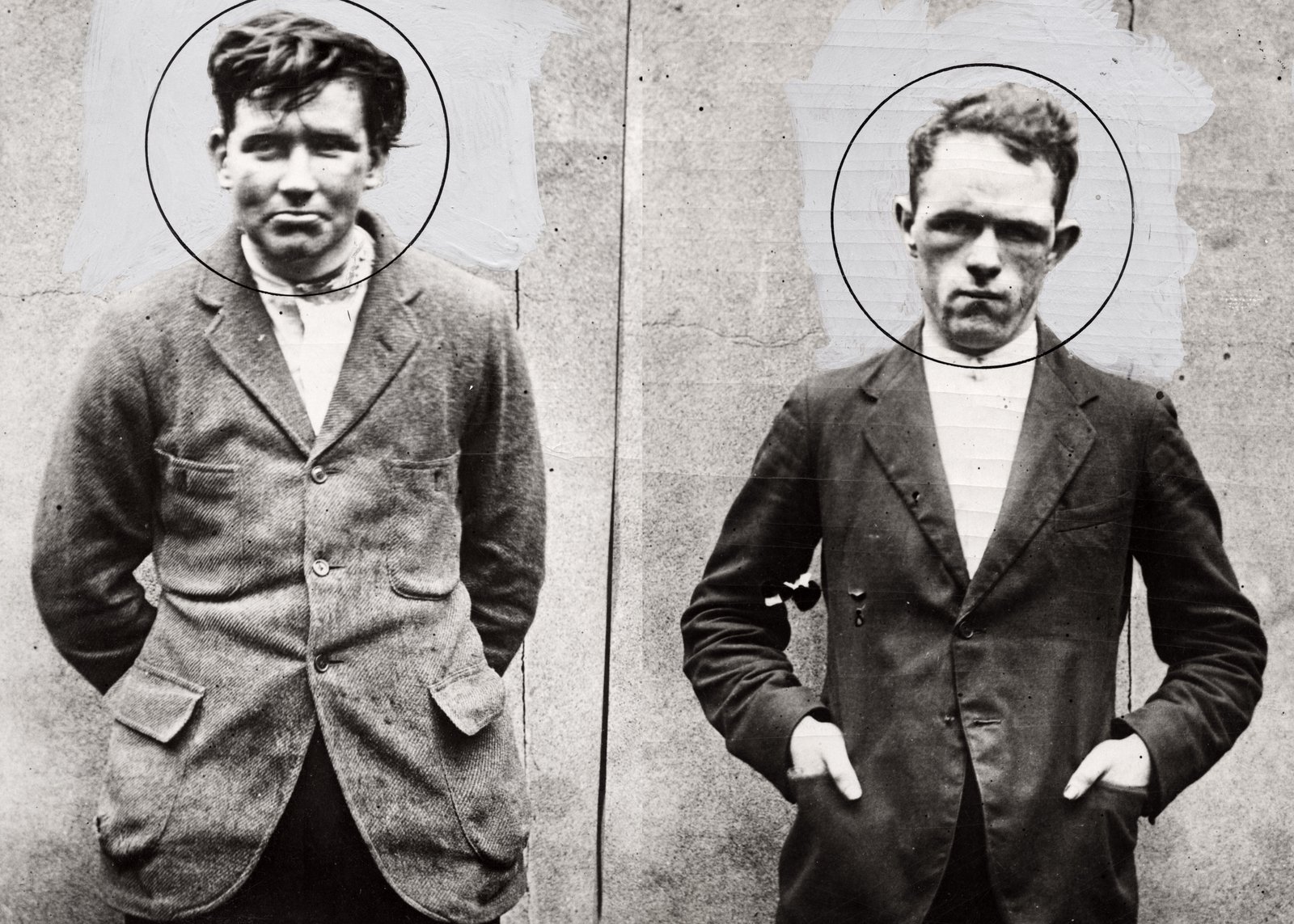Reggie Dunne (left) and Joe O'Sullivan (right) photographed in prison shortly before their execution (Credit: Spaarnestad Photo)