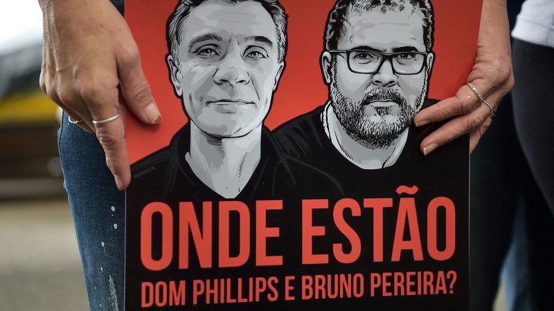 Dom Phillips and Bruno Pereira vanished on 5 June while traveling together through the region by boat