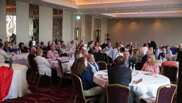 Delegates gathering in Athlone