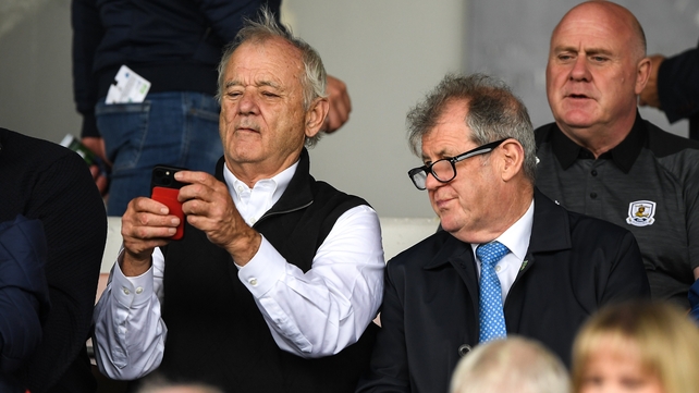 18 June: 'Who you gonna call Bill?' JP McManus brought actor Bill Murray to Semple Stadium to watch Cork-Galway in the All-Ireland hurling qualifiers