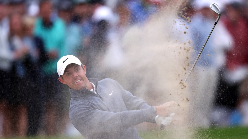 Rory McIlroy struggled throughout the third round