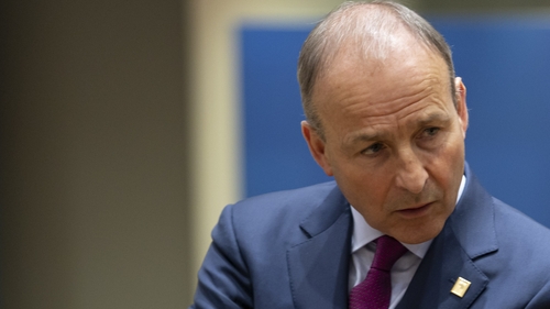 Micheál Martin said the ads linked him to a cryptocurrency scam (File image)