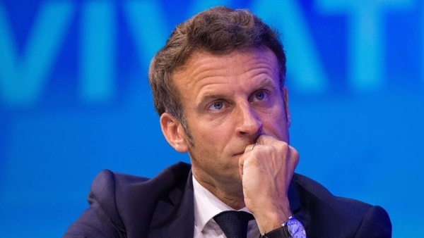 Voters punished Emmanuel Macron's centrist 'Ensemble' alliance in France's parliamentary election (file pic)