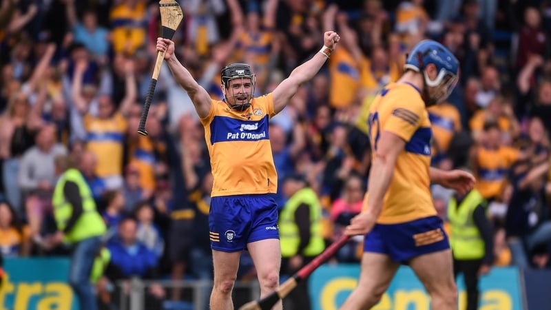 Clare's Tony Kelly celebrates at the final whistle