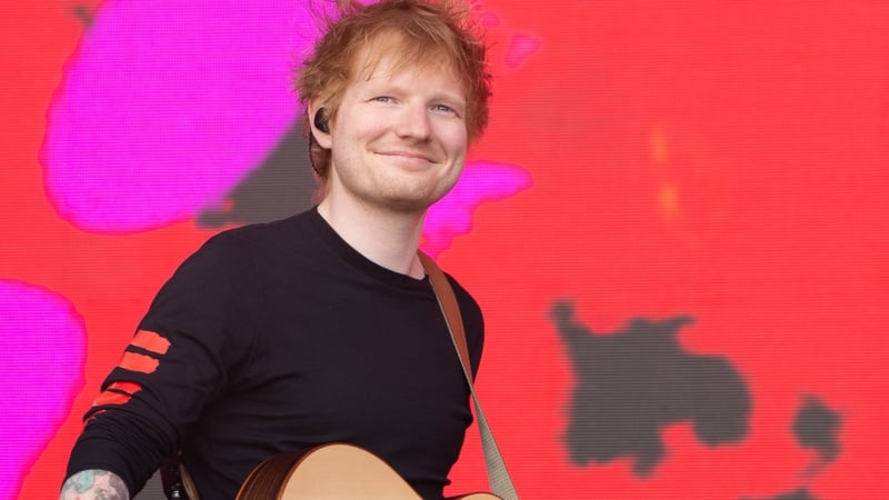 Ed Sheeran features on tonight's The Late Late Show