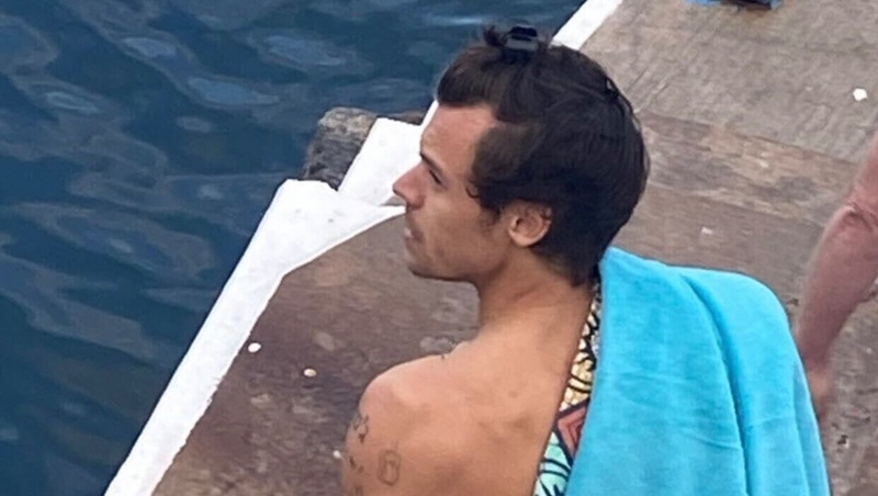 Harry takes a dip in Killiney / Image: Leesha Curtis