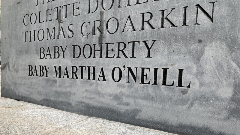 Baby Martha O'Neill has now become the 34th name on the memorial