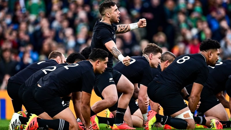 TJ Perenara led the All Blacks' Haka against Ireland last November