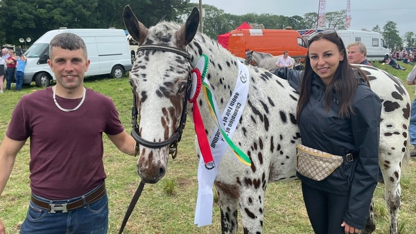 The Appaloosa horse Combo, owned by Paddy and Aisling Craine, was crowned Champion of the Fair