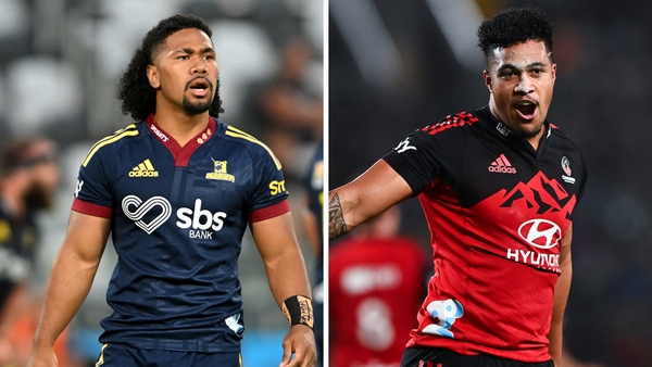 Folau Fakatava (left) and Leicester Fainga'anuku (right) could make their Test debuts against Ireland