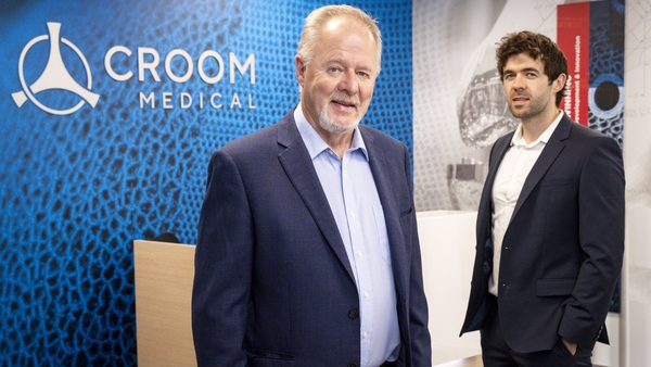 Patrick Byrnes, CEO of Croom Medical, with his father Paddy Byrnes, the company's founder