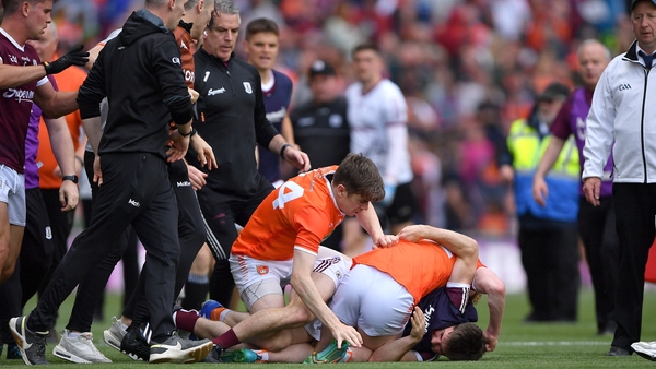 The brawl was sparked just after the full-time whistle as the teams returned to the tunnel before extra-time