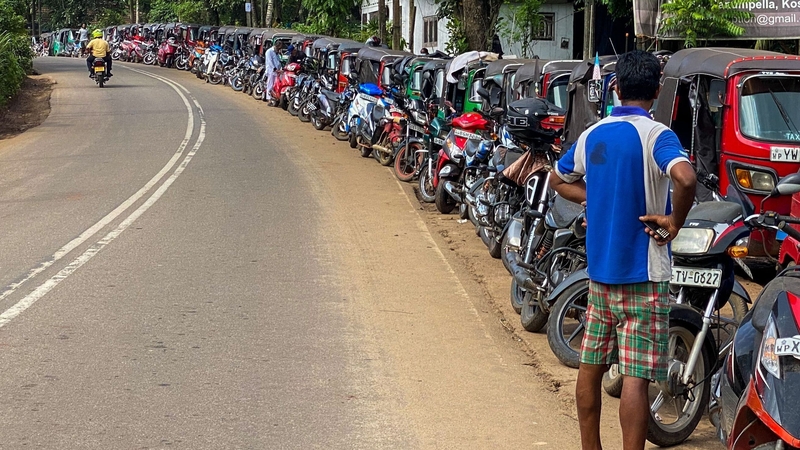 People have queued for days to access fuel