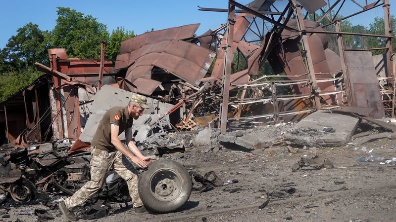 Lorg na cogaíochta, Druzhkivka, Oblast Donetsk, 21 Meitheamh 2022